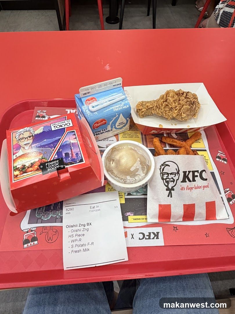 KFC Meal with Oishi Zng Box