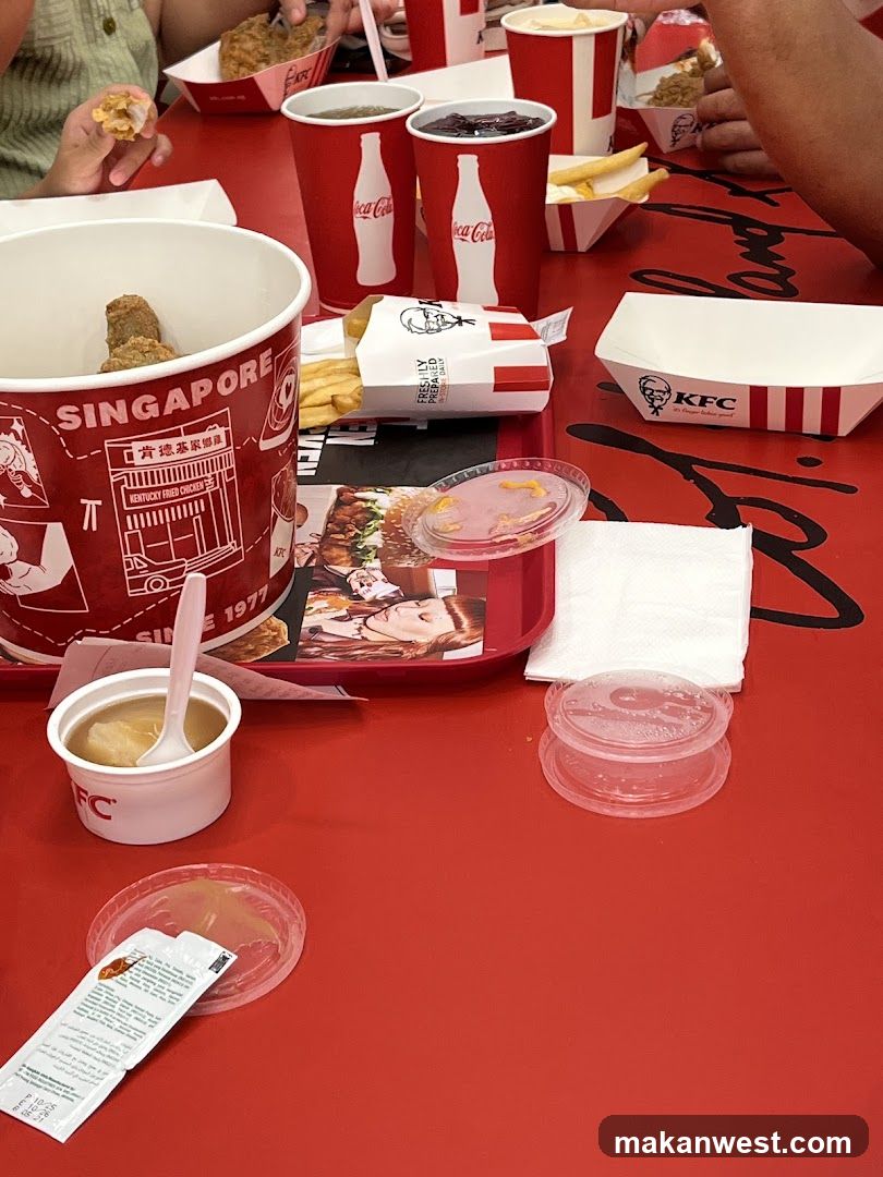 KFC Meal Spread