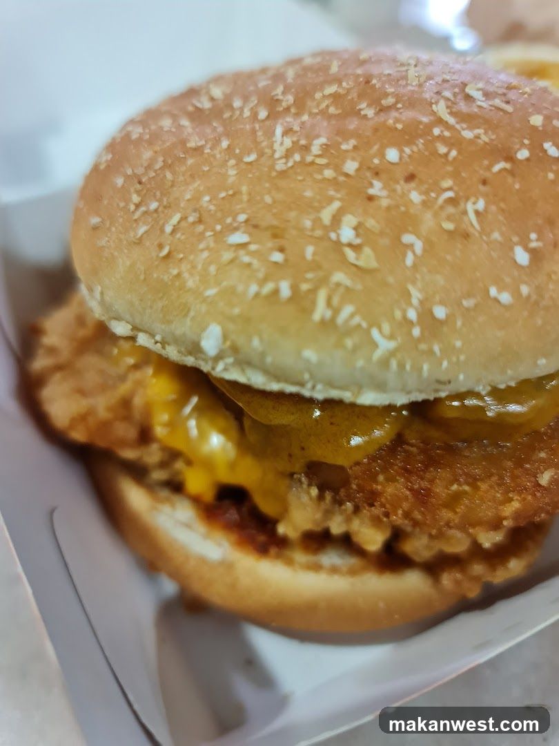Chicken Sandwich with Cheese and Pickles