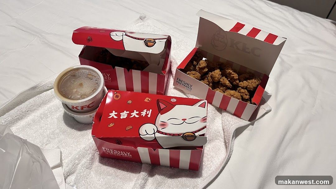 KFC Meal on Bed