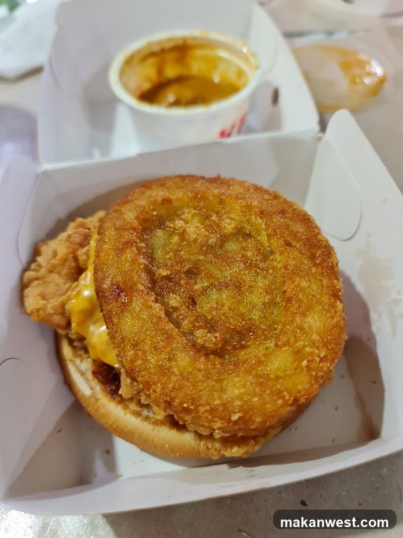 Fried Chicken Sandwich with Sauce