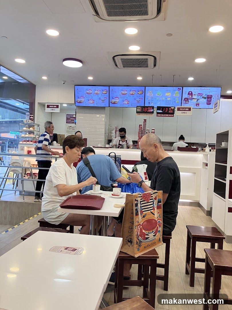 Dining Area in a Food Court or Cafe