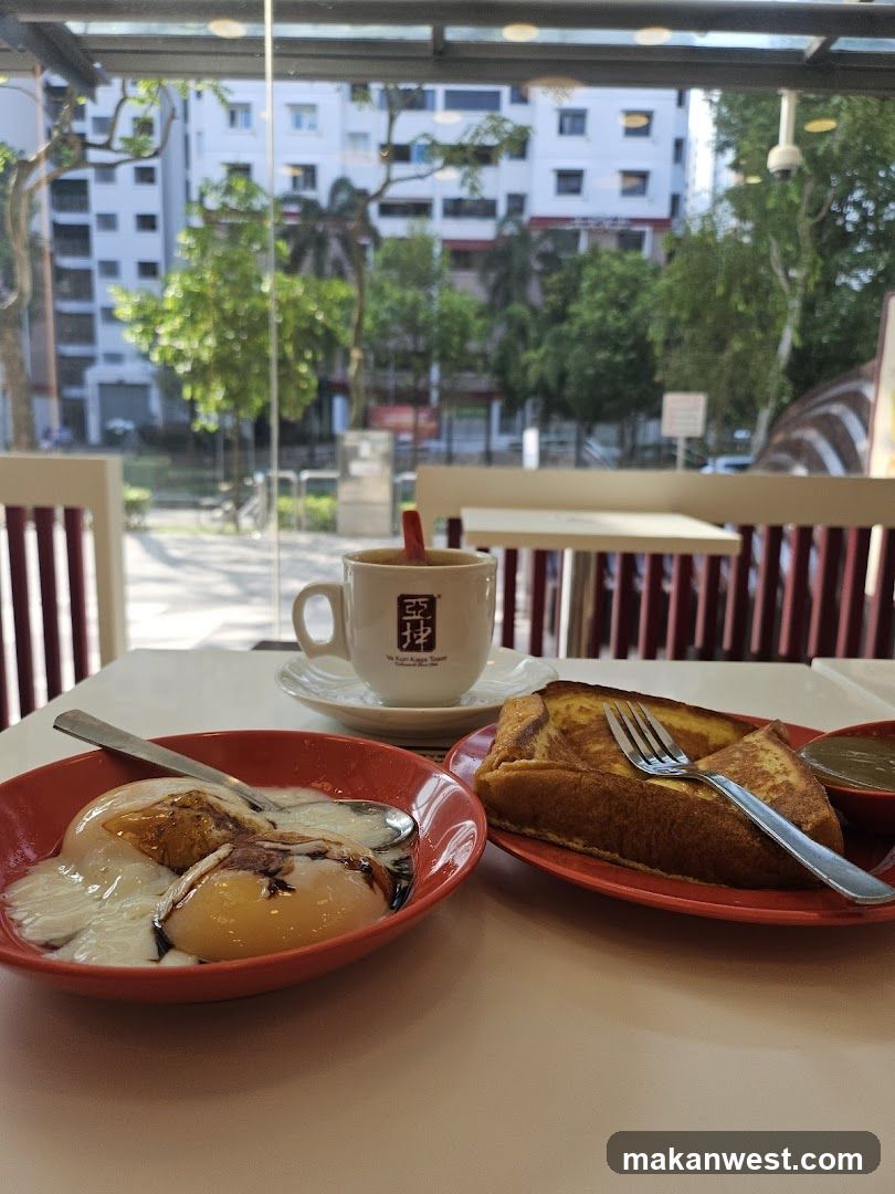 Breakfast at a cafe