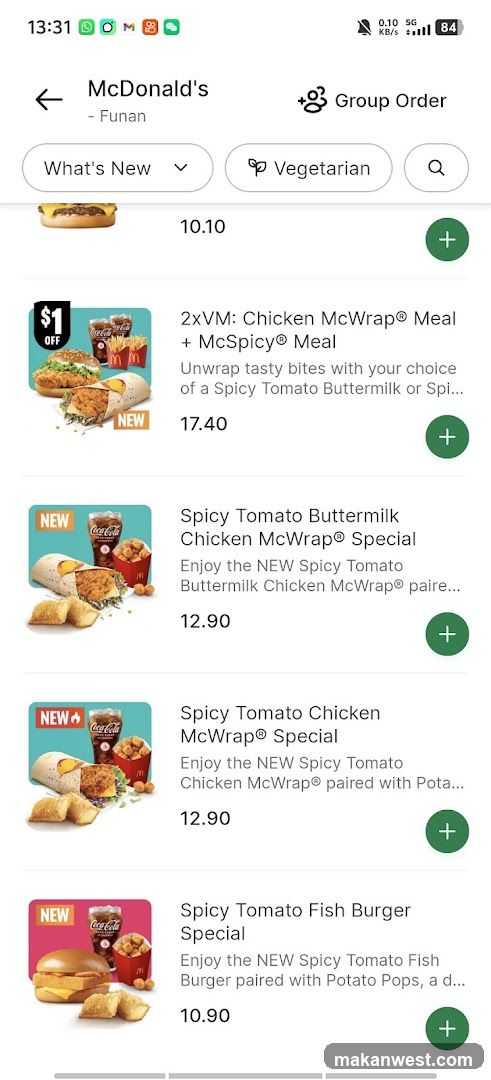 McDonald's App Interface