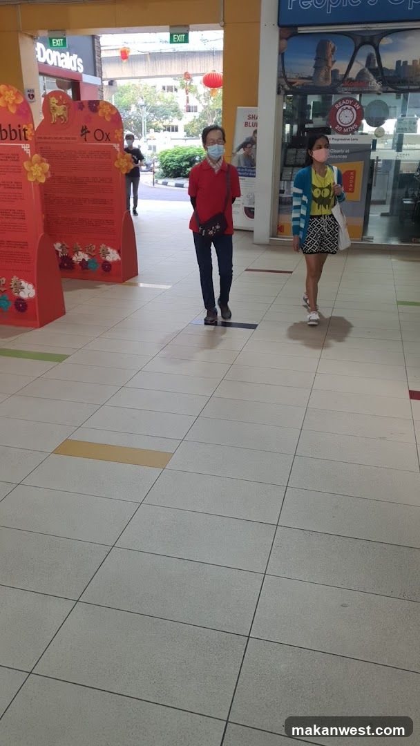 Shopping Mall Interior with Lunar New Year Decorations