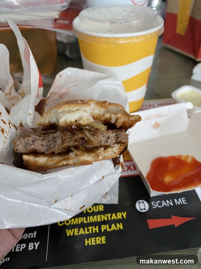 Fast Food Meal with Burger and Drink