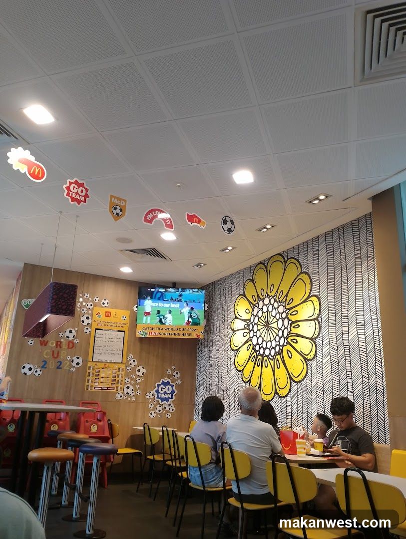 McDonald's Interior with Soccer Theme