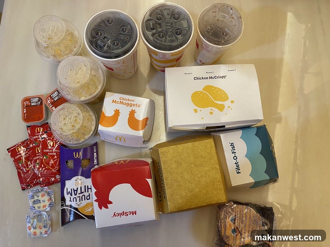 McDonald's Meal Spread
