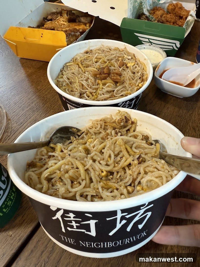 Noodle bowls on a table