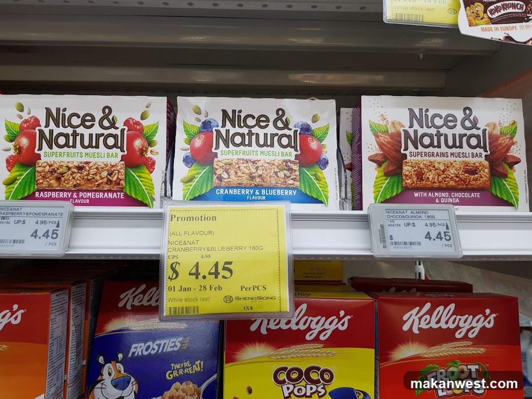Nice & Natural and Kellogg's Cereal Shelf