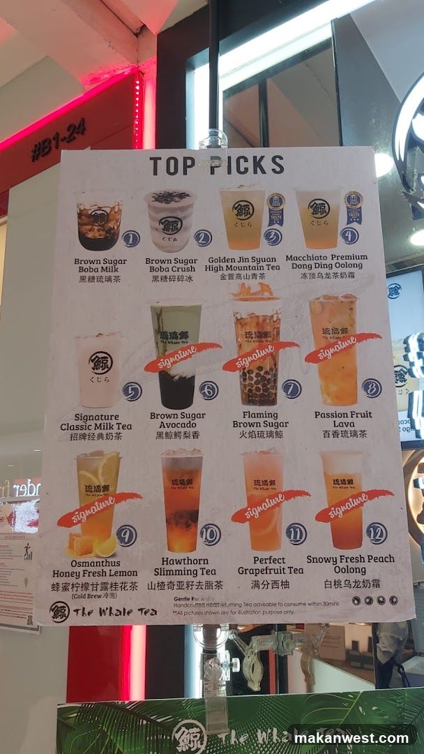Top Picks Menu Board