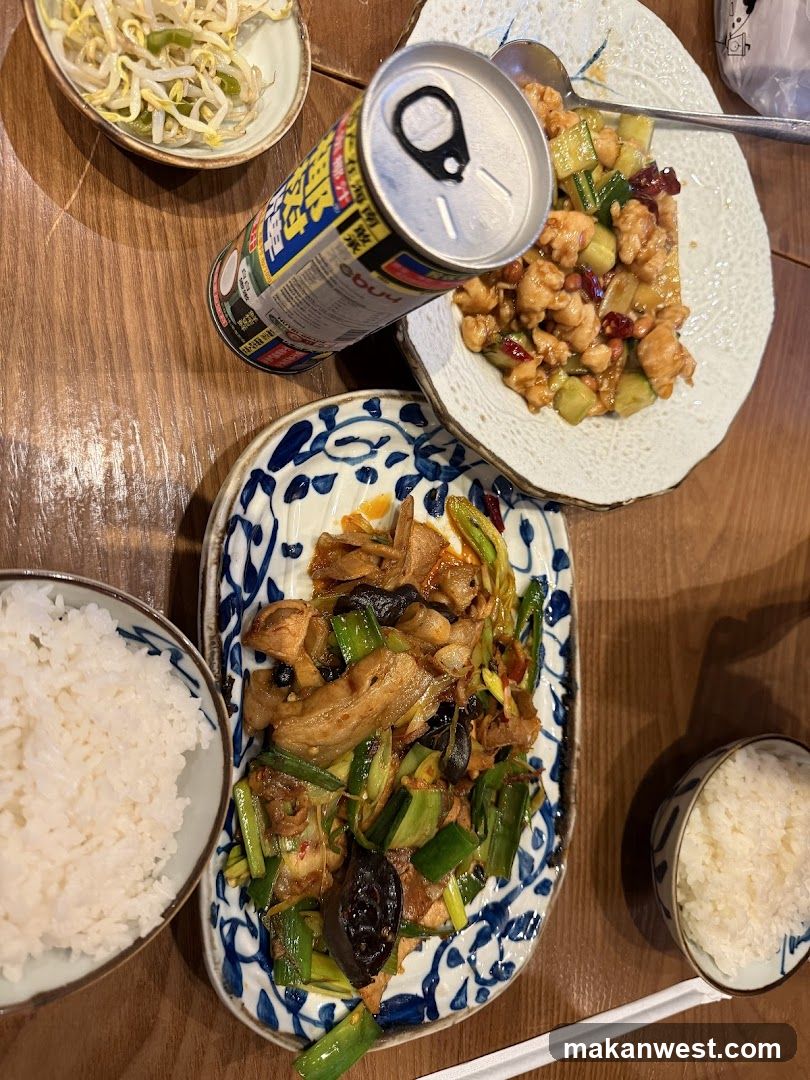 Chinese Takeout Meal Spread