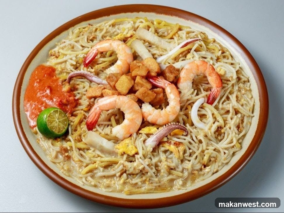 Noodle Dish with Shrimp and Squid