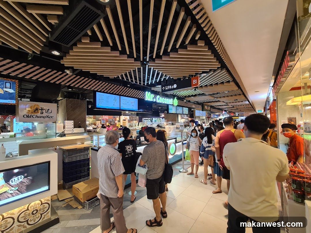 Crowded Food Court Interior