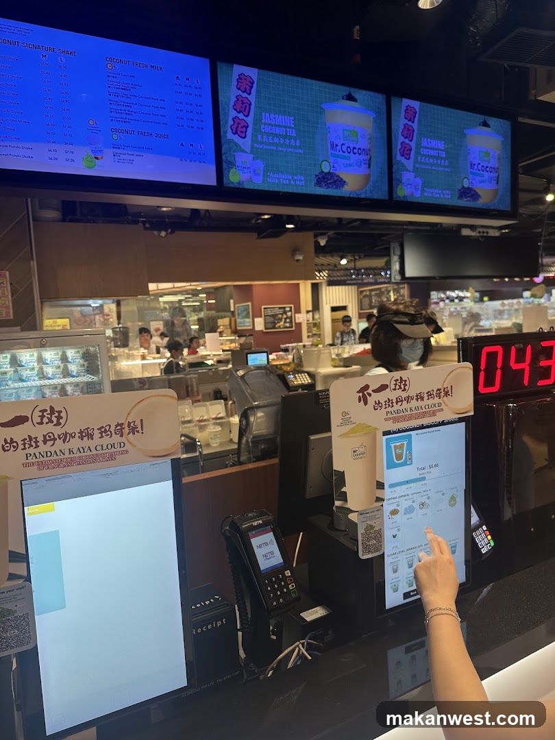Boba Tea Counter Interior