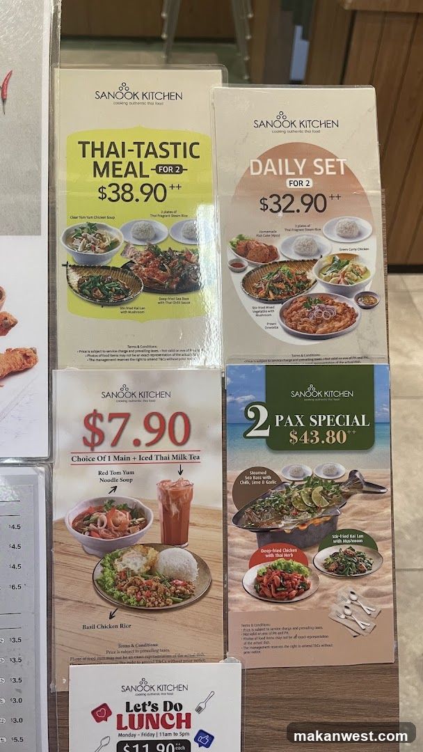 Sanook Kitchen Promotional Flyers