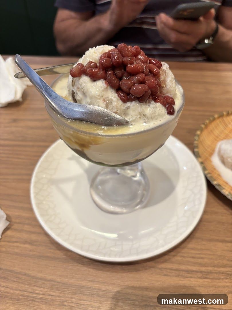 Dessert with Red Bean Topping