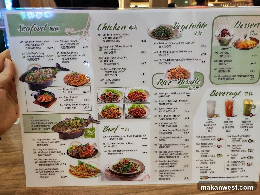 Chinese Restaurant Menu Board