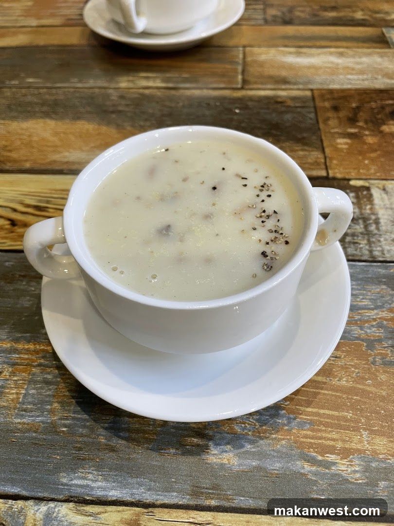 Creamy Soup in White Bowl