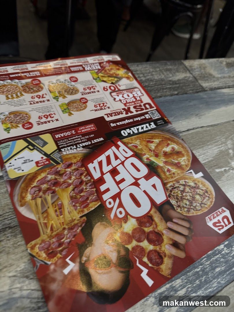 Pizza Menu and Flyer on Table