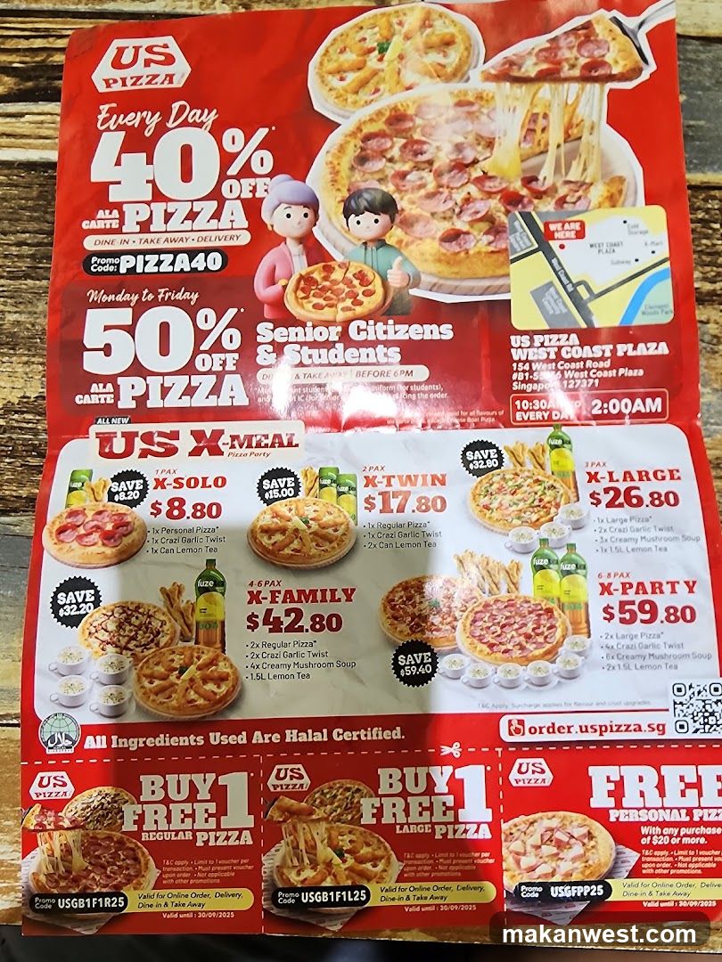 US Pizza Flyer