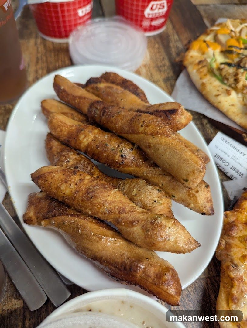 Breadsticks and Pizza