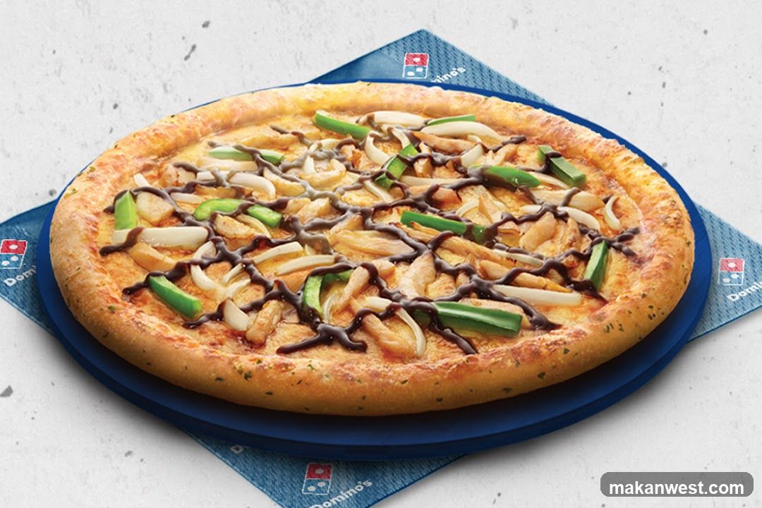 Domino's Pizza with Chicken and Peppers