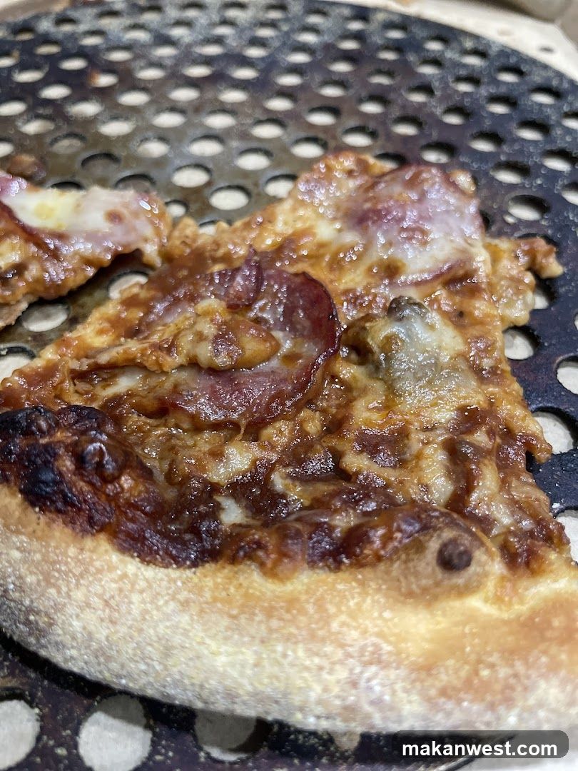 Pizza Slice on Grill Rack