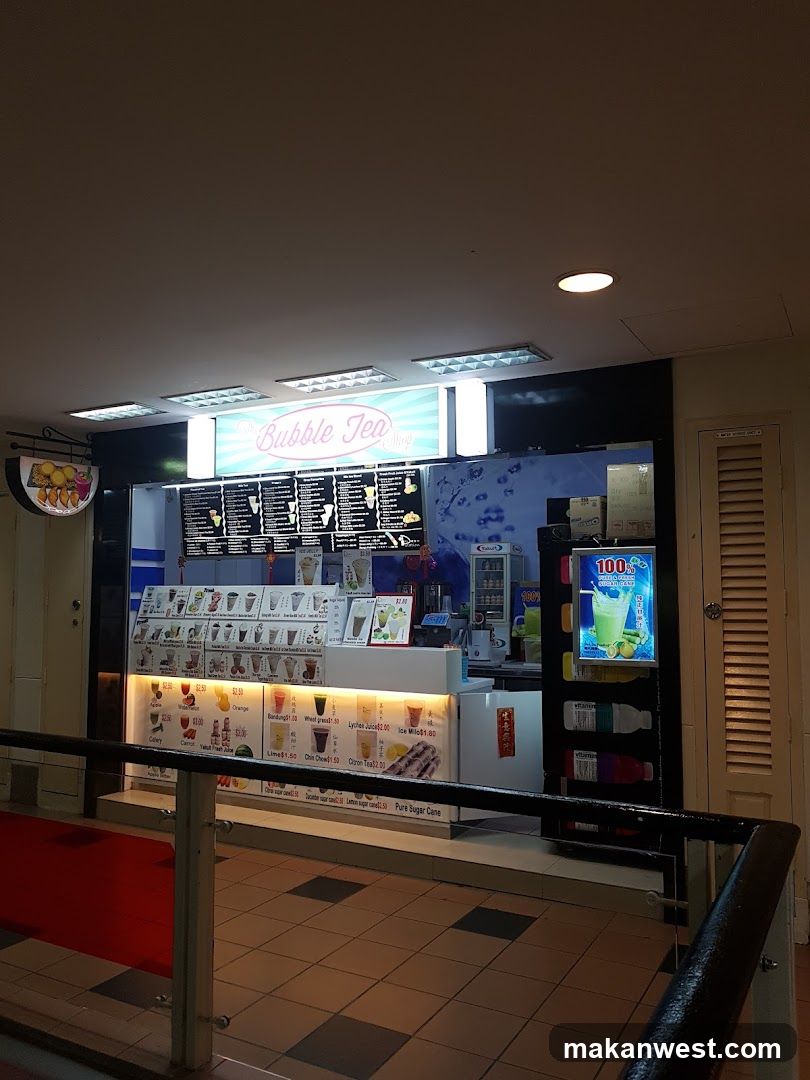Bubble Tea Shop Interior View