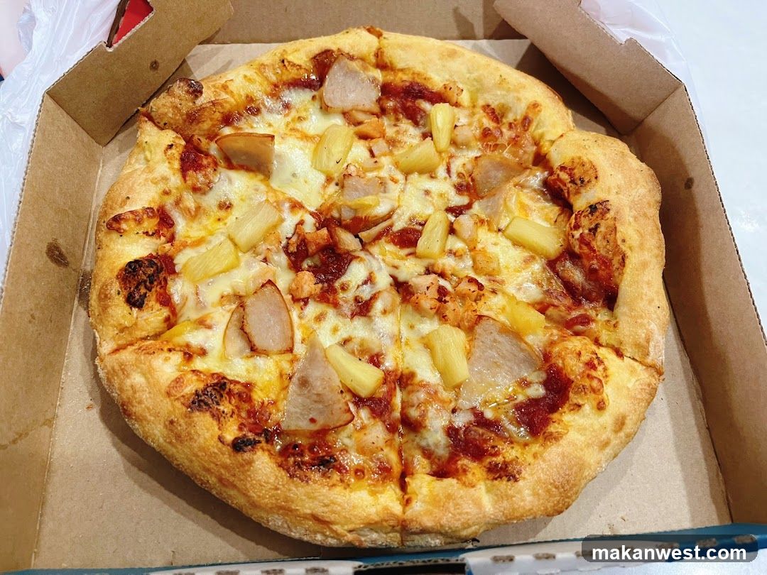 Hawaiian Pizza in Box