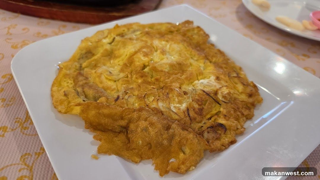 Omelette Dish on White Plate