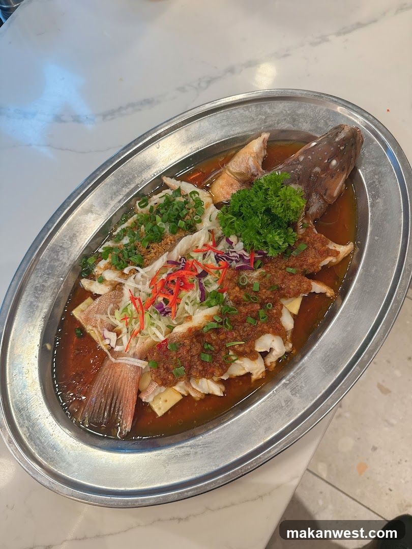 Steamed Fish with Garnish