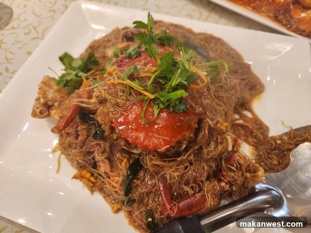 Crab Noodle Dish with Garnish
