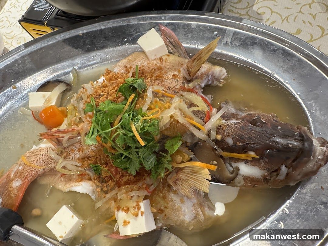 Steamed Fish with Tofu and Garnish