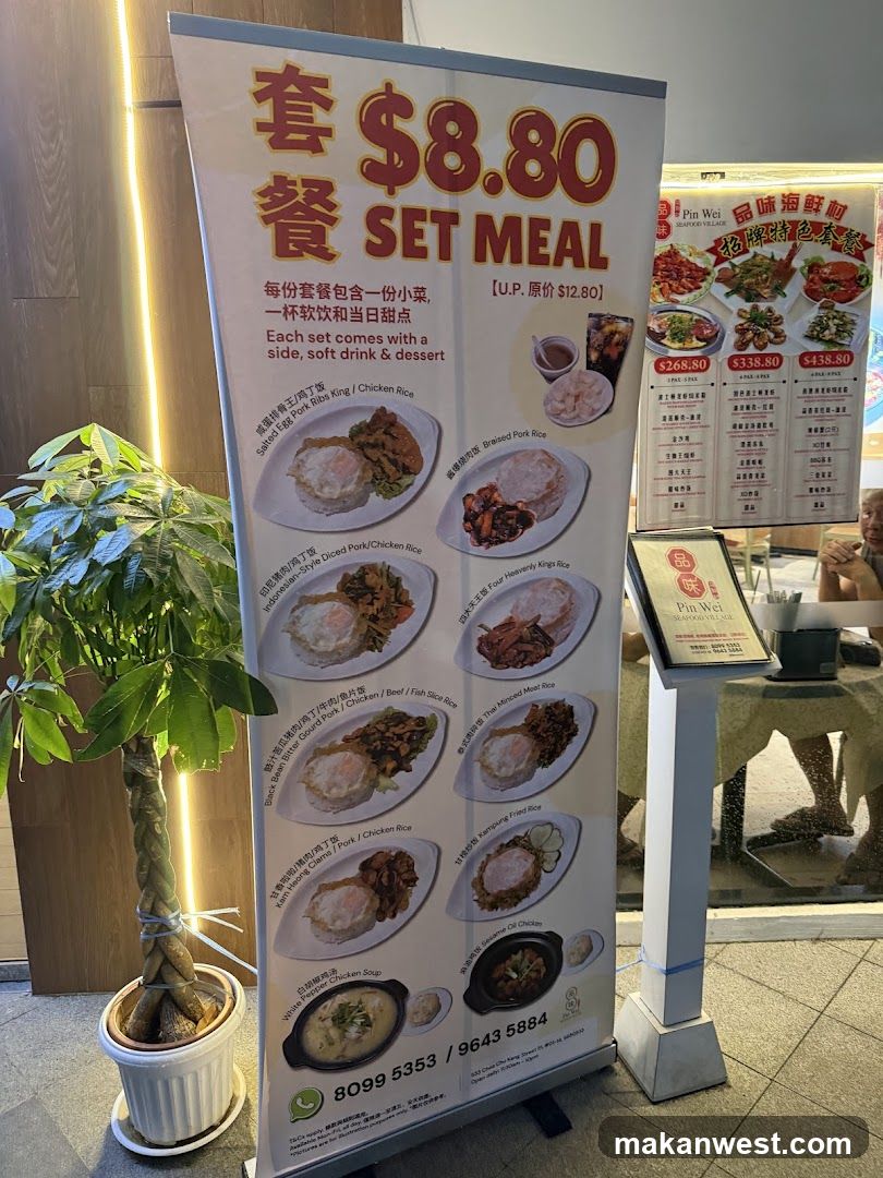 Set Meal Promotion Standee