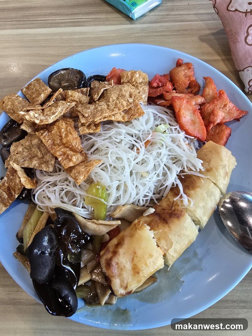 Plate of Noodles with Toppings