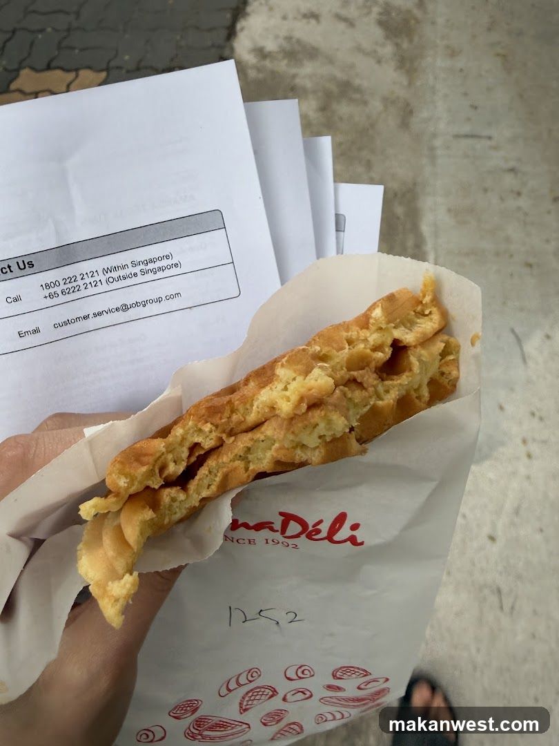 Food item with documents