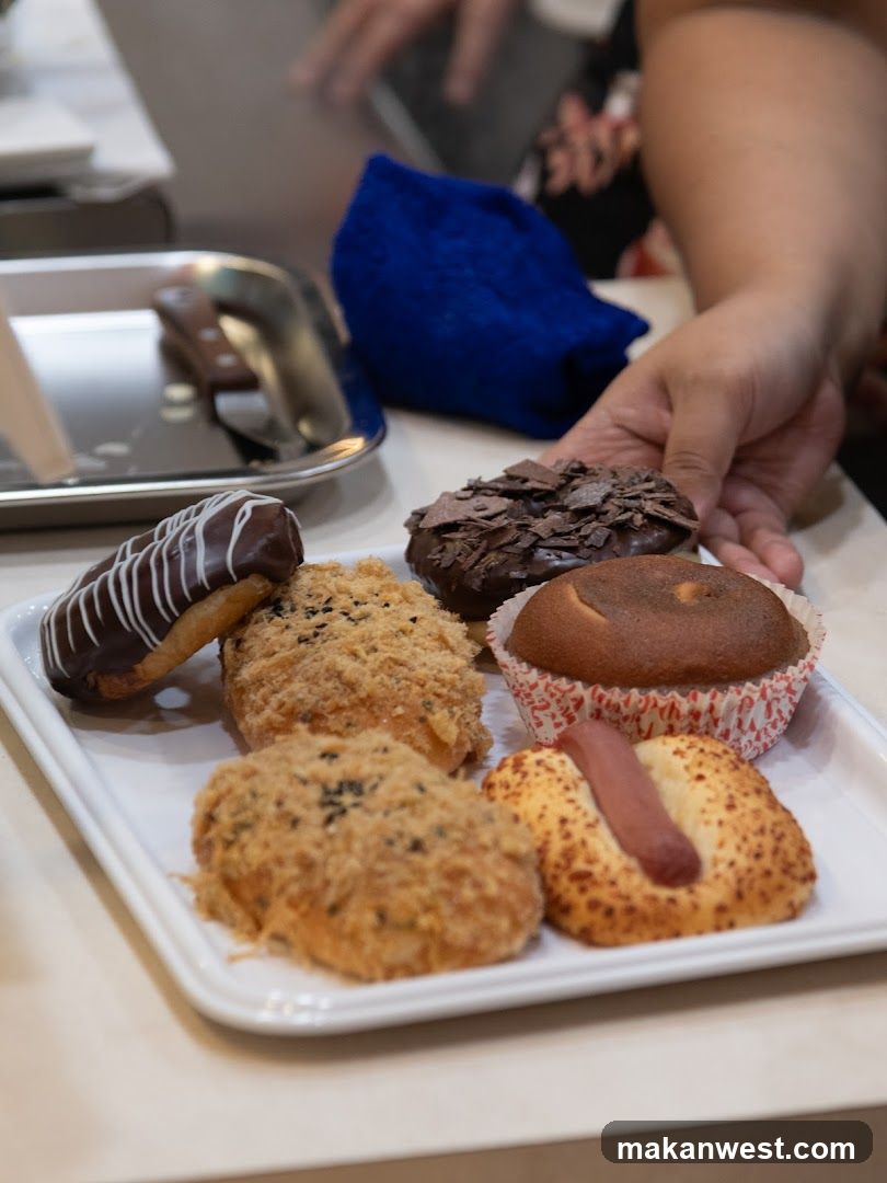Assorted Pastries on a Tray