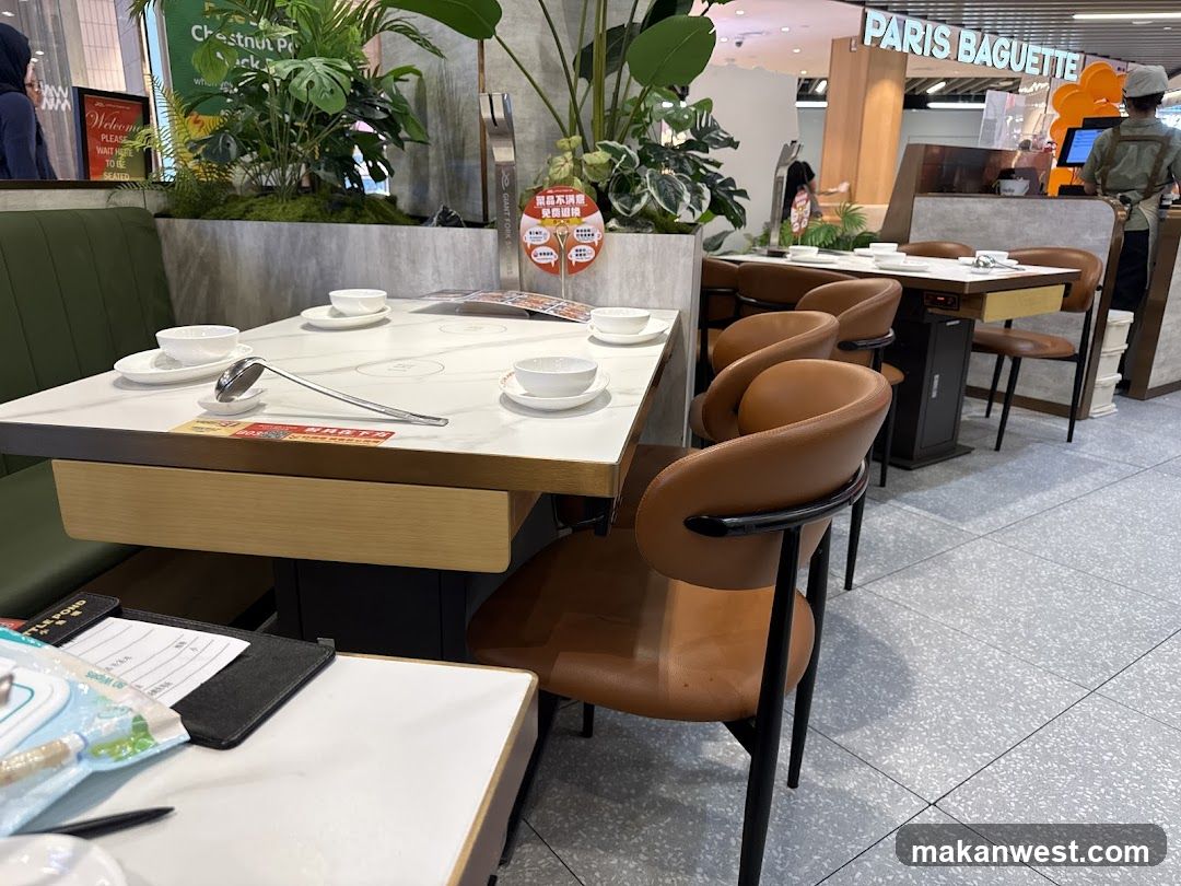 Restaurant Interior with Paris Baguette Signage