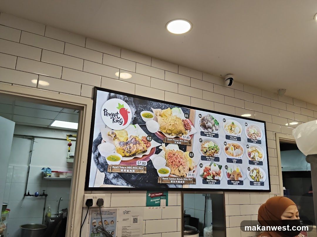Penyet King Menu Board
