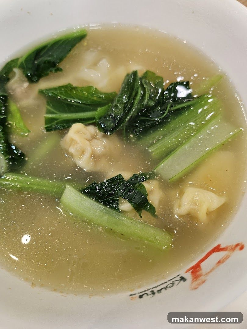 Wonton Soup with Greens