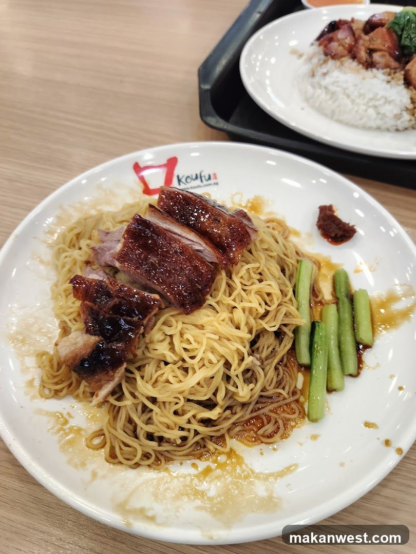 Duck Noodles with Asparagus