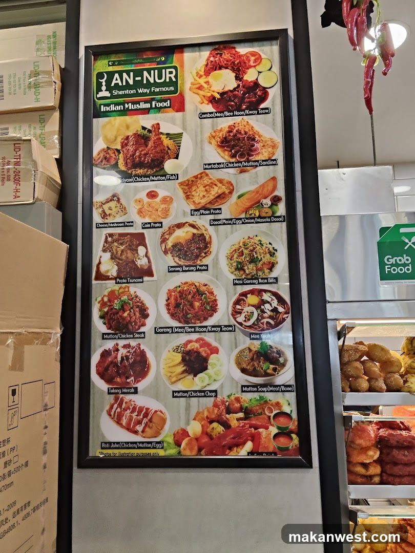 An-Nur Indian Muslim Food Menu