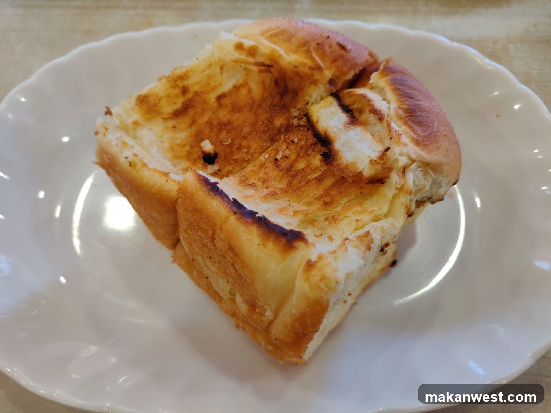 Toasted Bread on Plate