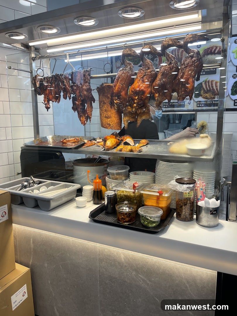 Roast Duck Display Counter