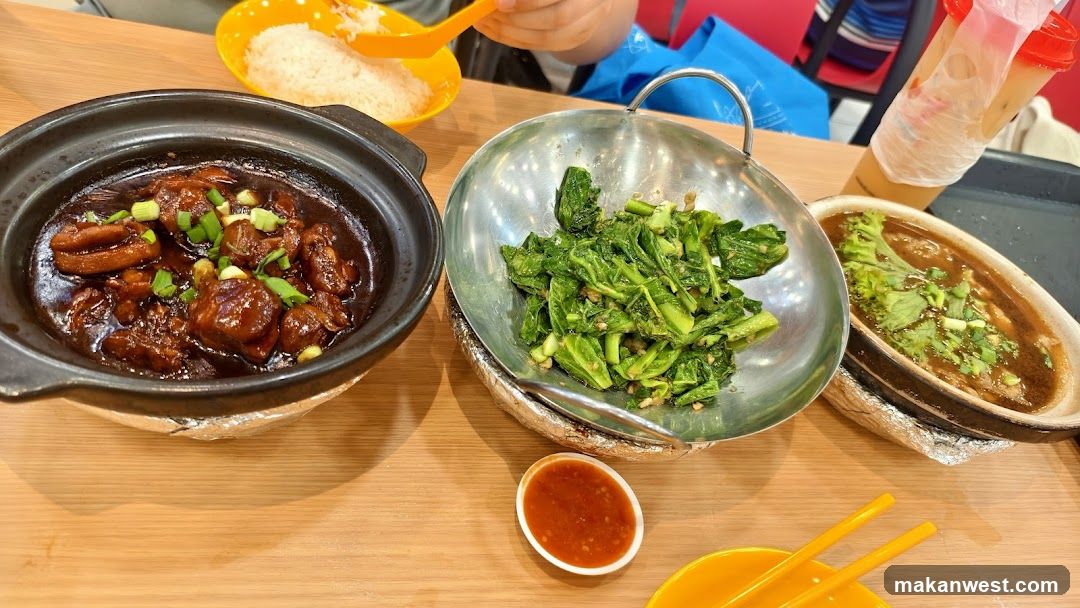 Cantonese-style meal spread