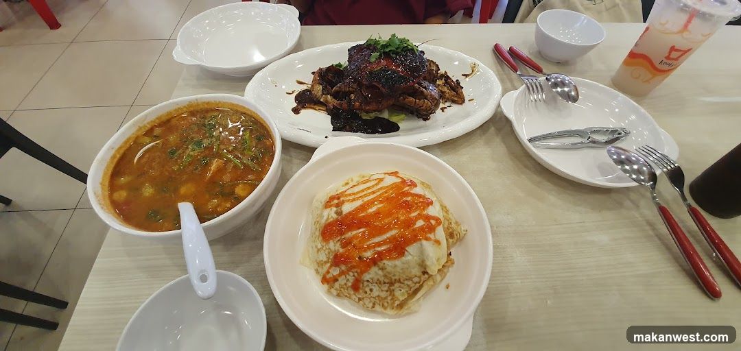 Dining Table with Various Dishes
