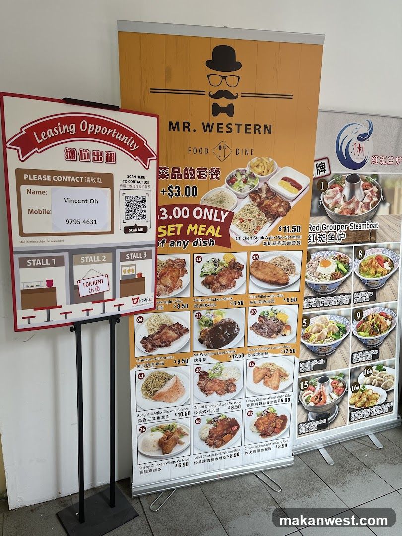 Leasing Opportunity and Menu Display