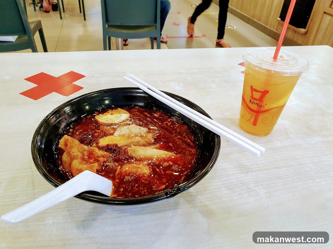 Spicy Noodle Bowl with Drink