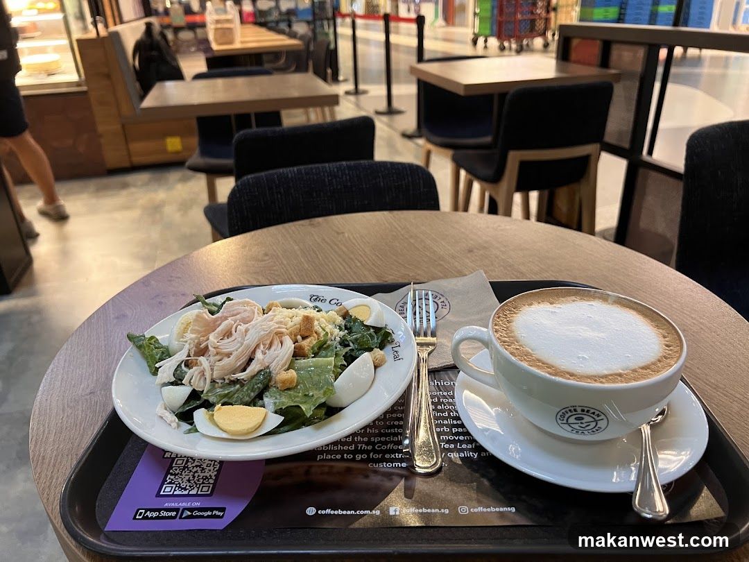 Coffee and Salad at The Coffee Bean & Tea Leaf